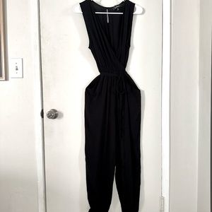 Black Lulus sleeveless jumpsuit